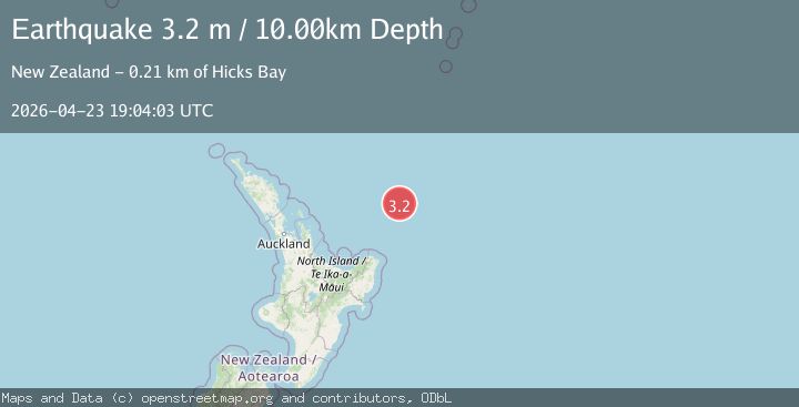 Map of OFF E. COAST OF N. ISLAND, N.Z.