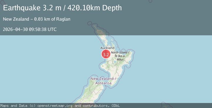 Map of NORTH ISLAND OF NEW ZEALAND