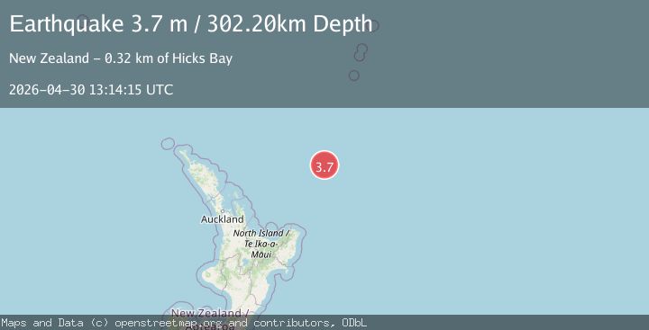 Map of OFF E. COAST OF N. ISLAND, N.Z.
