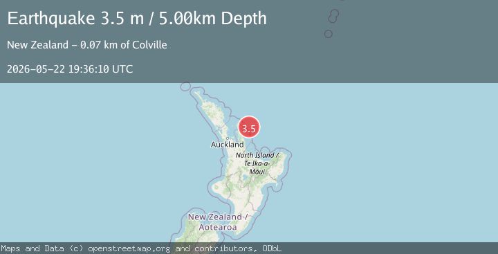 Map of OFF E. COAST OF N. ISLAND, N.Z.