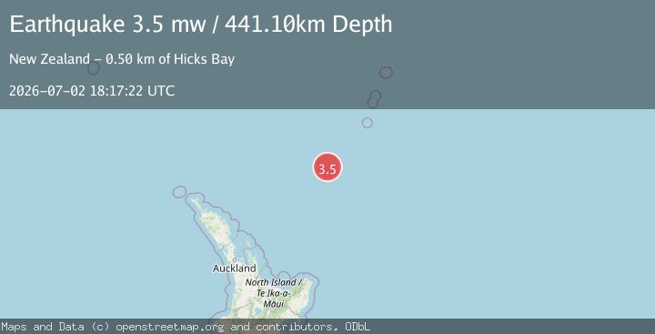 Map of SOUTH OF KERMADEC ISLANDS
