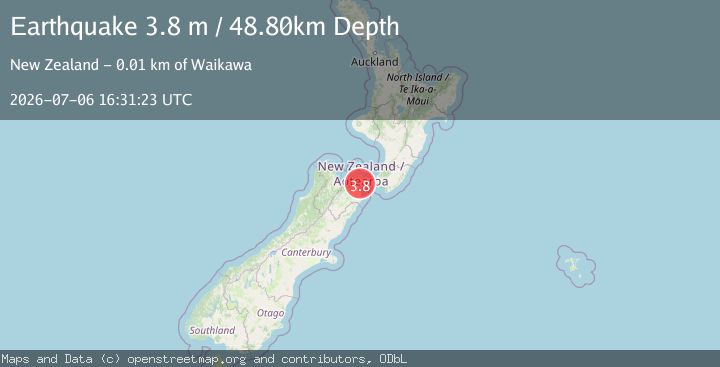 Map of COOK STRAIT, NEW ZEALAND