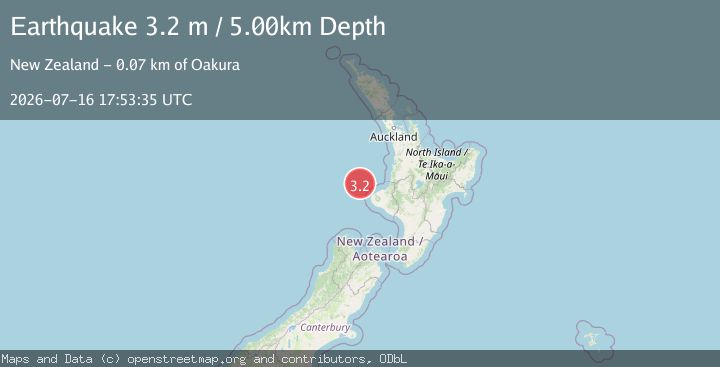 Map of OFF W. COAST OF N. ISLAND, N.Z.