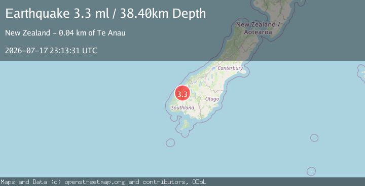 Map of SOUTH ISLAND OF NEW ZEALAND