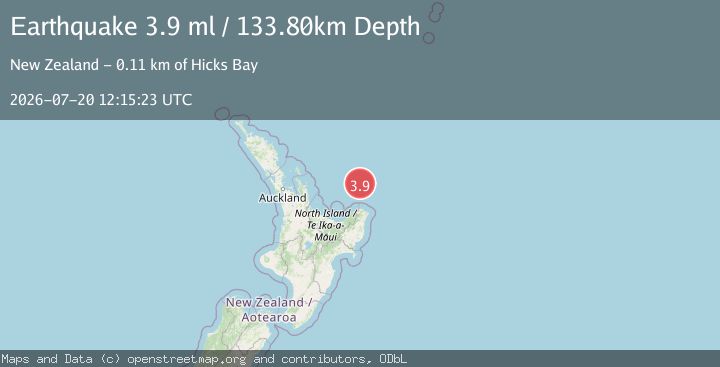 Map of OFF E. COAST OF N. ISLAND, N.Z.