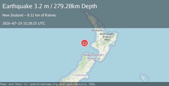 Map of OFF W. COAST OF N. ISLAND, N.Z.
