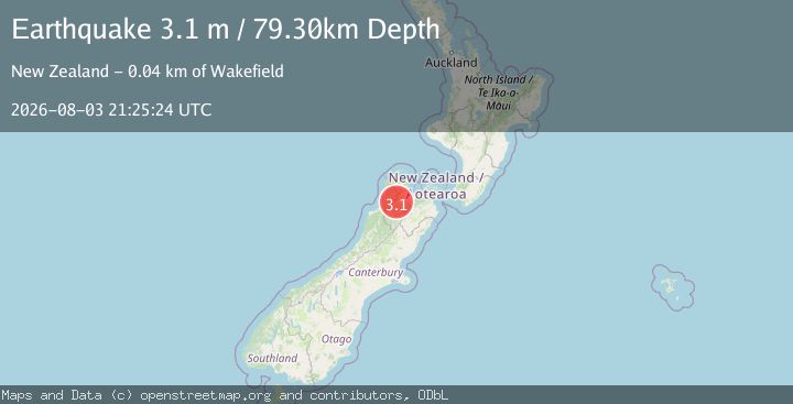 Map of SOUTH ISLAND OF NEW ZEALAND