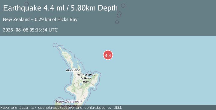 Map of OFF E. COAST OF N. ISLAND, N.Z.