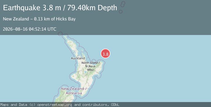 Map of OFF E. COAST OF N. ISLAND, N.Z.