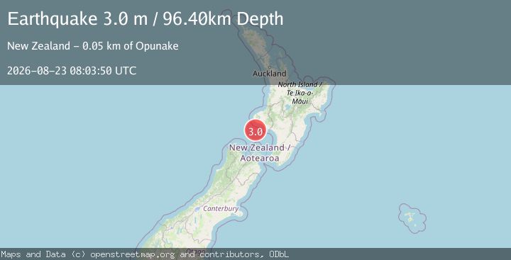 Map of OFF W. COAST OF N. ISLAND, N.Z.