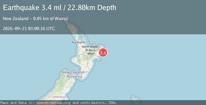 Map of OFF E. COAST OF N. ISLAND, N.Z.