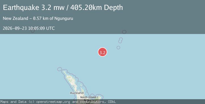 Map of KERMADEC ISLANDS REGION