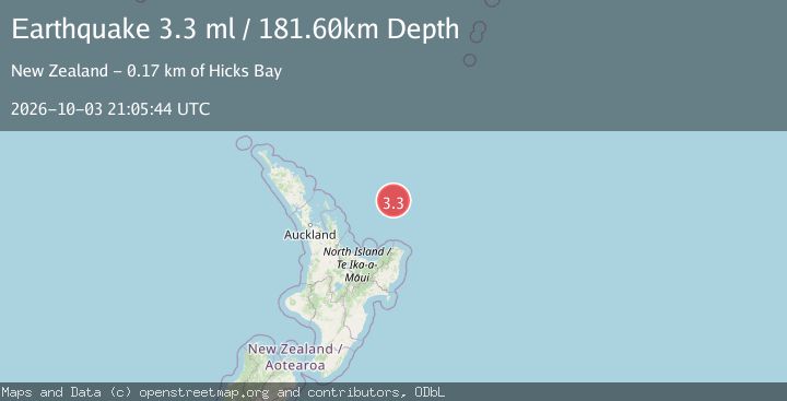 Map of OFF E. COAST OF N. ISLAND, N.Z.