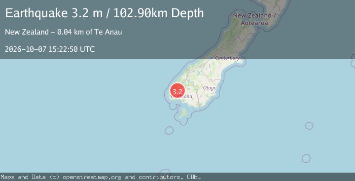 Map of SOUTH ISLAND OF NEW ZEALAND