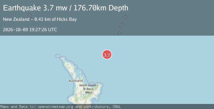 Map of SOUTH OF KERMADEC ISLANDS