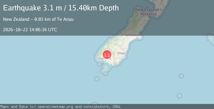 Map of SOUTH ISLAND OF NEW ZEALAND