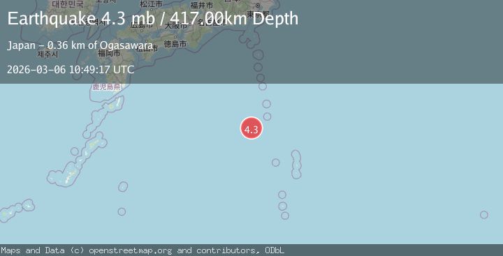 Map of IZU ISLANDS, JAPAN REGION