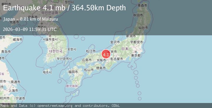 Map of WESTERN HONSHU, JAPAN