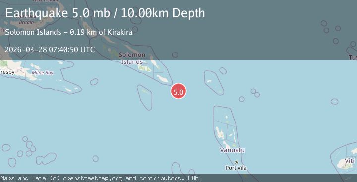 Map of SOLOMON ISLANDS