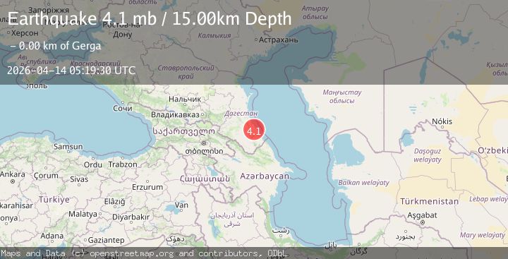 Map of CAUCASUS REGION, RUSSIA