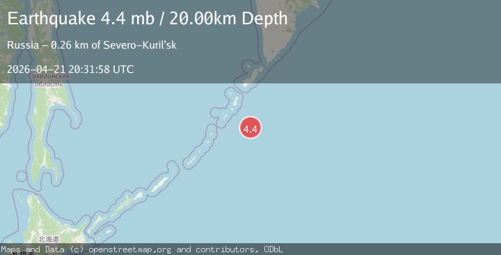 Map of KURIL ISLANDS