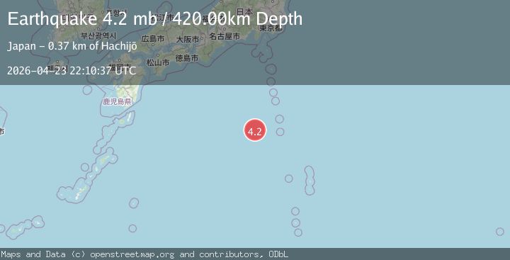 Map of IZU ISLANDS, JAPAN REGION