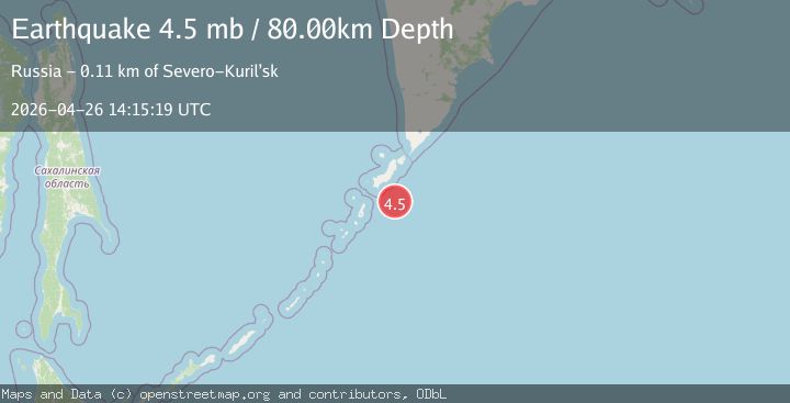 Map of KURIL ISLANDS