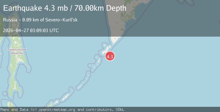 Map of KURIL ISLANDS