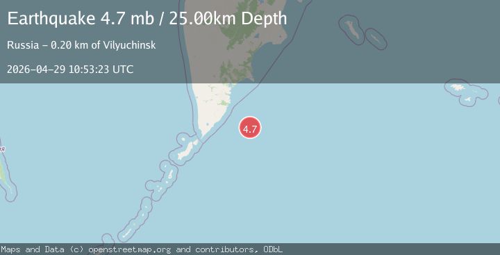 Map of OFF EAST COAST OF KAMCHATKA