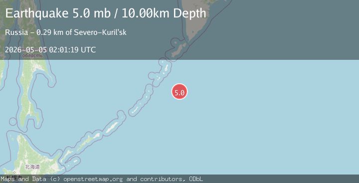 Map of KURIL ISLANDS