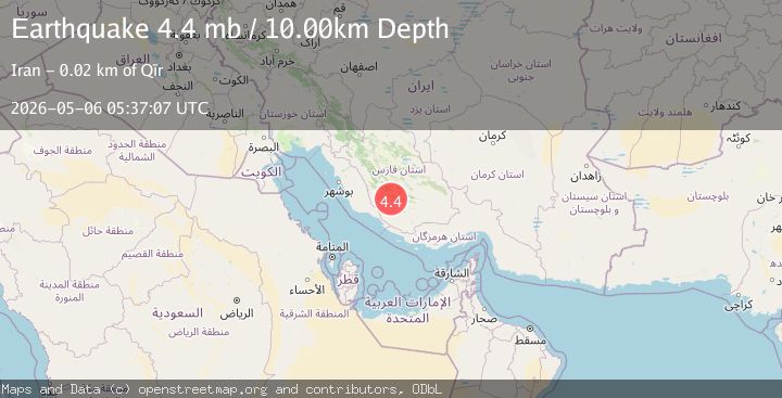 Map of SOUTHERN IRAN
