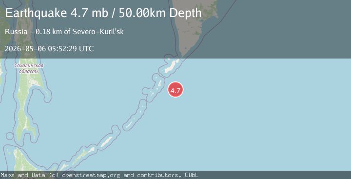 Map of KURIL ISLANDS