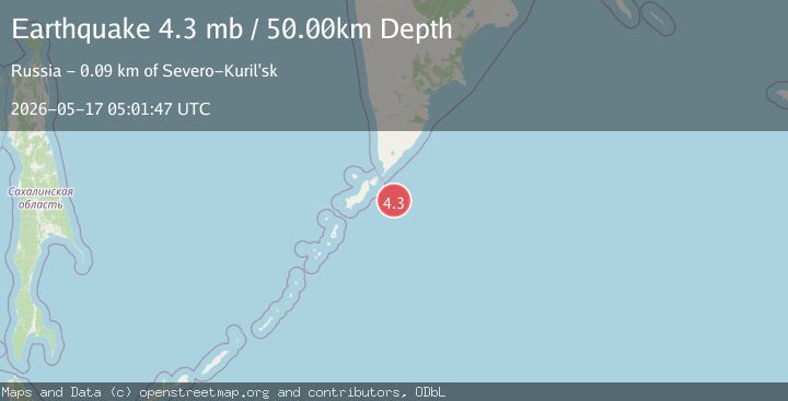 Map of KURIL ISLANDS