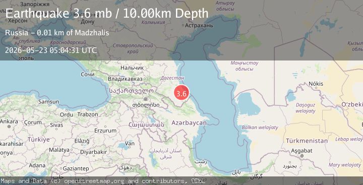 Map of CAUCASUS REGION, RUSSIA