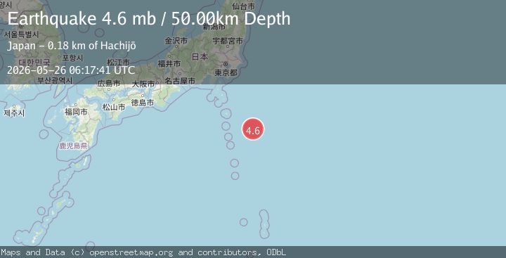 Map of IZU ISLANDS, JAPAN REGION