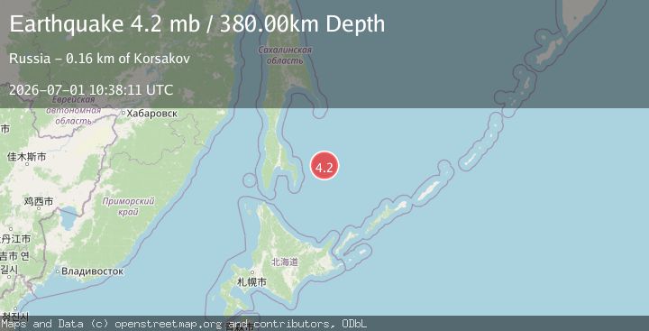 Map of SEA OF OKHOTSK