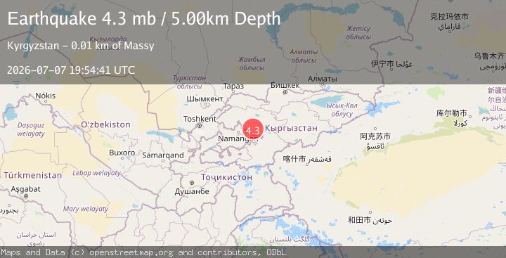 Map of KYRGYZSTAN