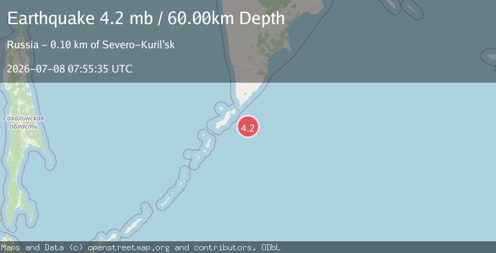 Map of KURIL ISLANDS