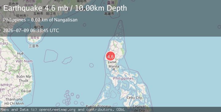 Map of LUZON, PHILIPPINES