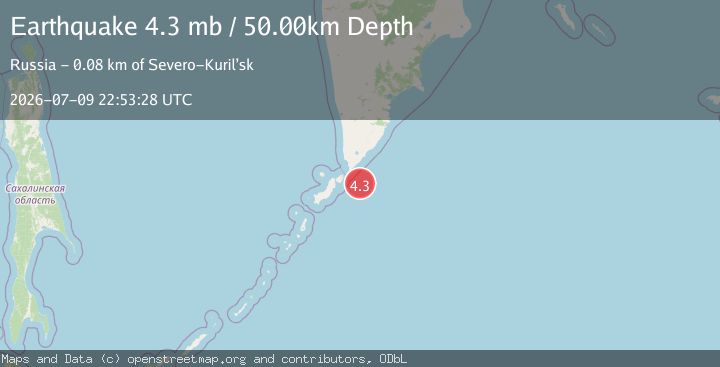 Map of KURIL ISLANDS
