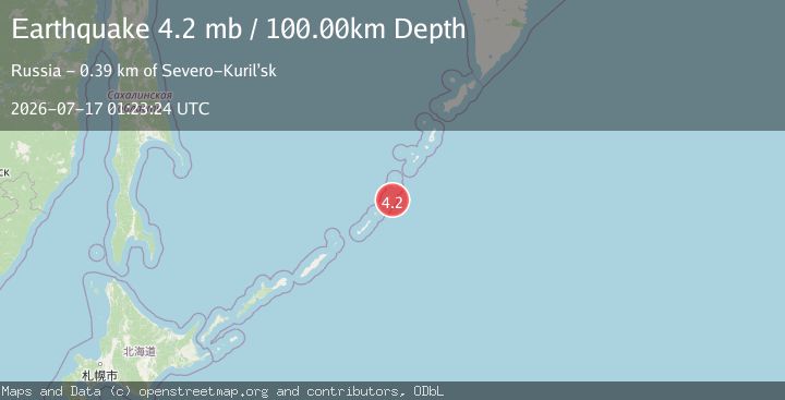 Map of KURIL ISLANDS