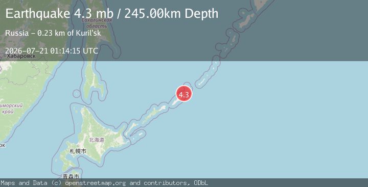 Map of KURIL ISLANDS