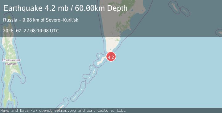 Map of KURIL ISLANDS