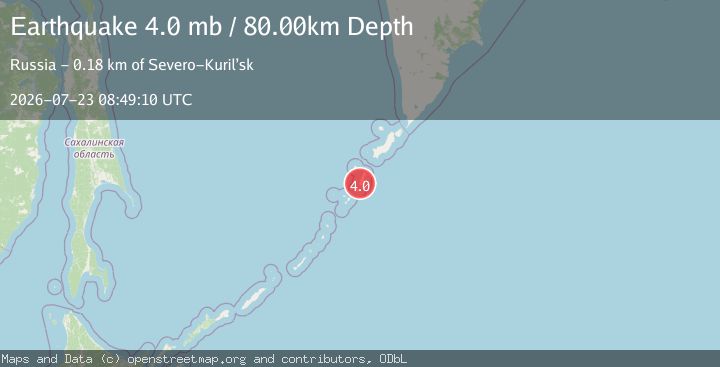 Map of KURIL ISLANDS