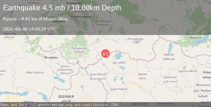 Map of RUSSIA-MONGOLIA BORDER REGION