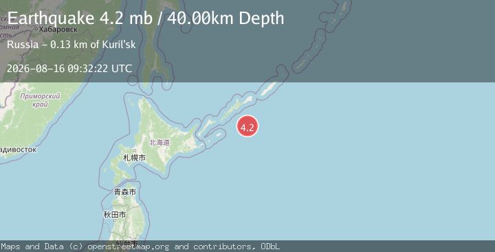 Map of KURIL ISLANDS