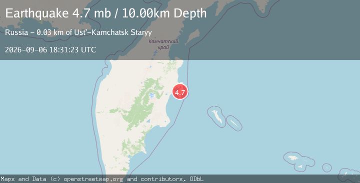 Map of NEAR EAST COAST OF KAMCHATKA
