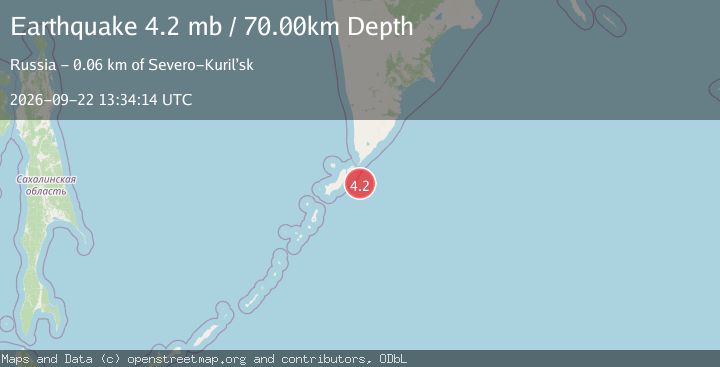 Map of KURIL ISLANDS
