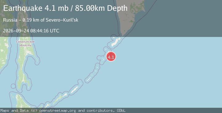 Map of KURIL ISLANDS