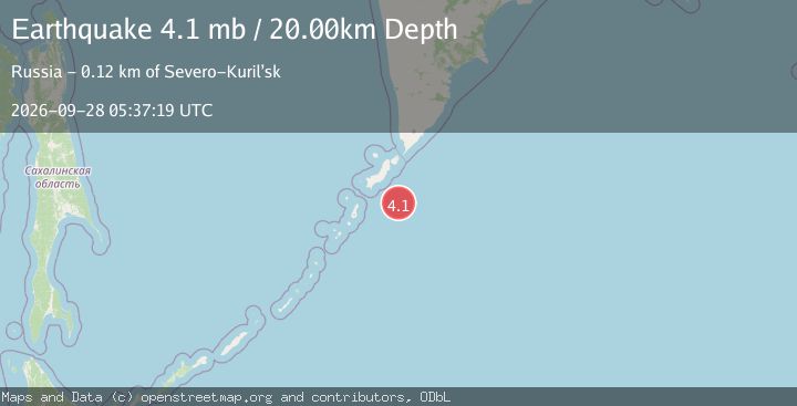 Map of KURIL ISLANDS